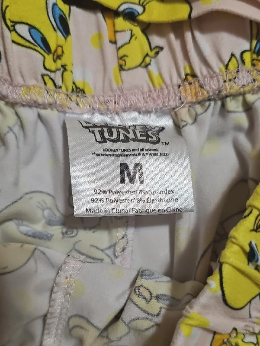 Warner Bros. Tweety Bird Yellow & White Girls Pajama Set